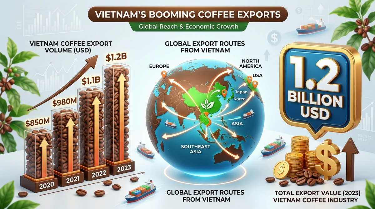 xuất khẩu cà phê Việt Nam 2026 - hình minh họa 3
