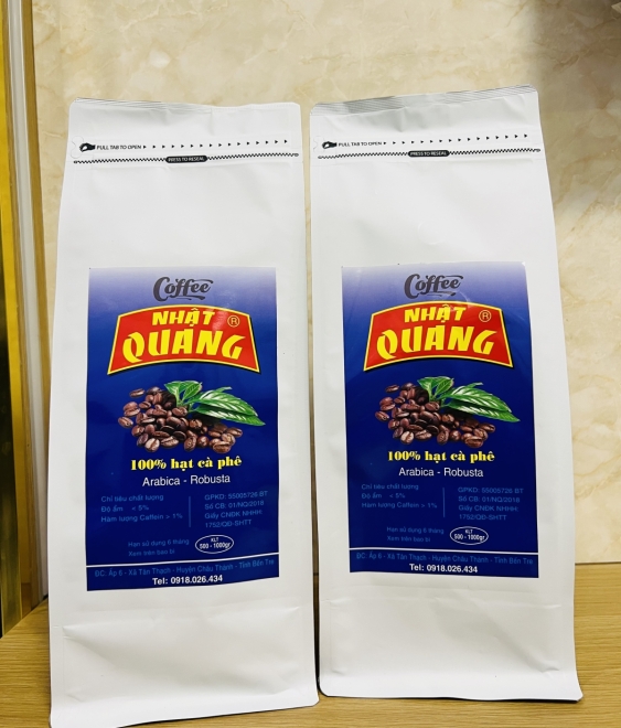 CAFE NHẬT QUANG 100% HẠT CÀ PHÊ ABRABICA - ROBUSTA